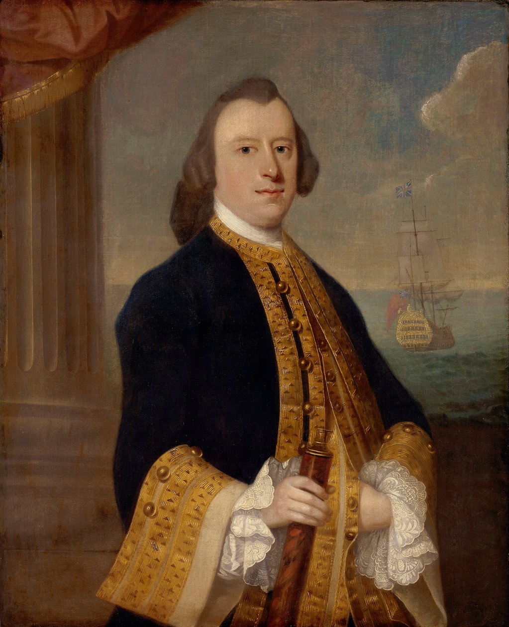 Capitão John Reynolds (cerca de 1713-1788) de Jeremiah Theus