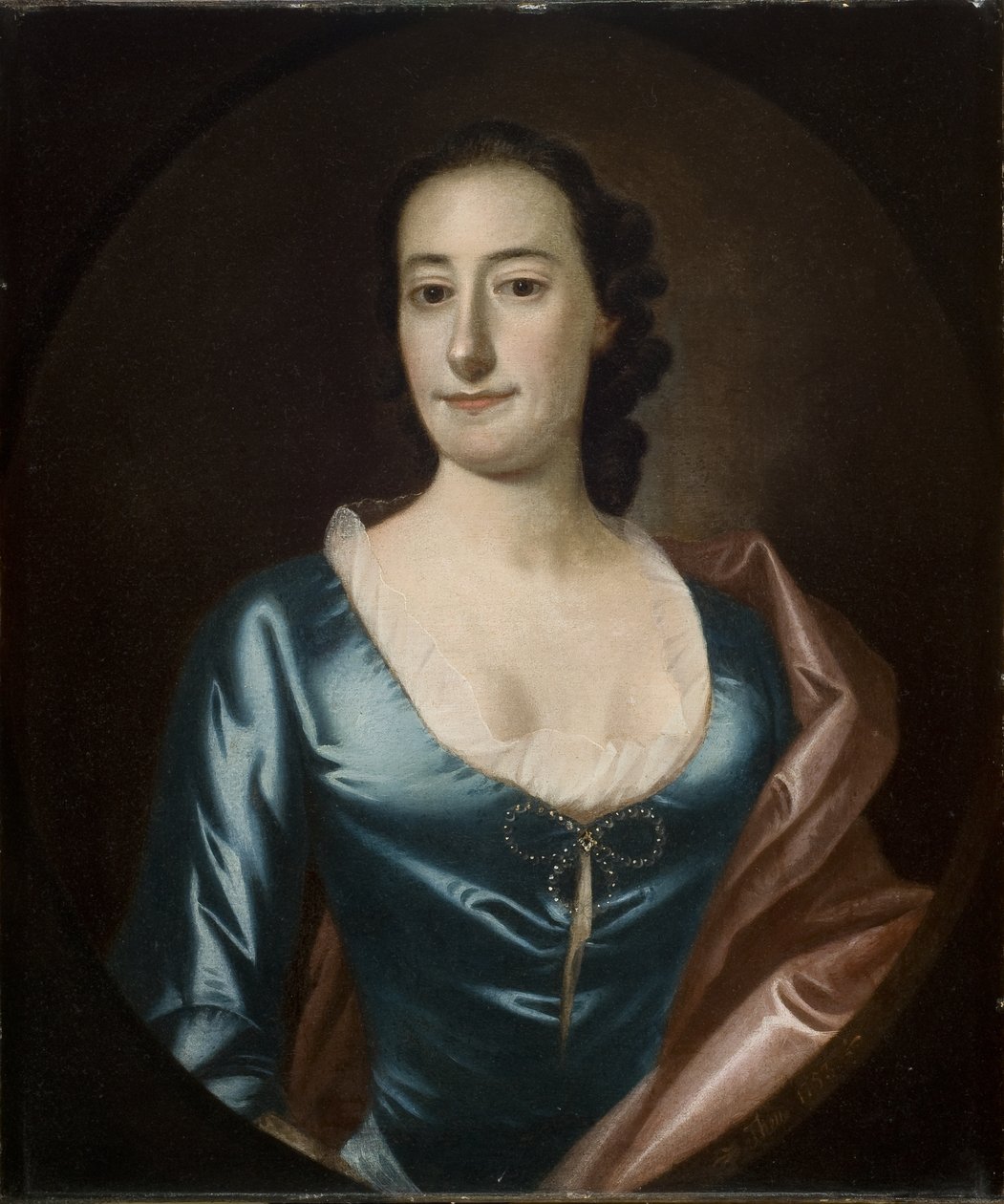 Retrato de Elizabeth Prioleau Roupell (Sra. George Roupell), 1753 de Jeremiah Theus