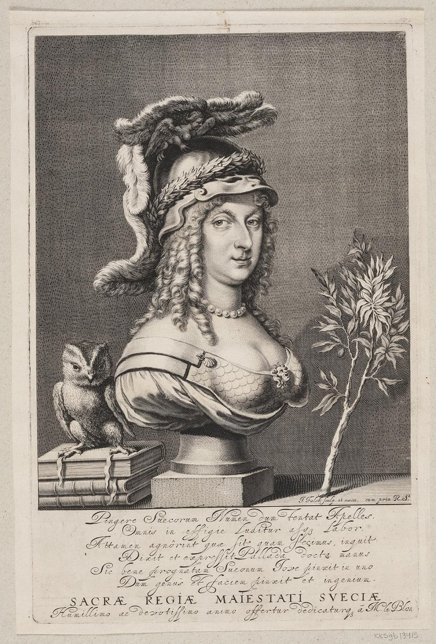 Rainha Cristina da Suécia de Jeremias Falck