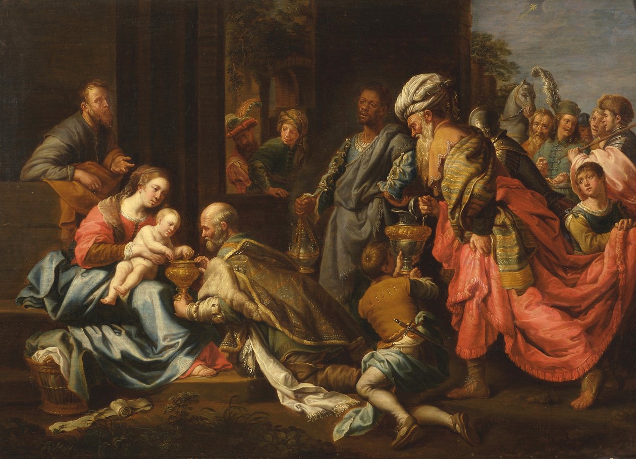 Adoração dos Reis, depois de van Loon de Jeremias Majer