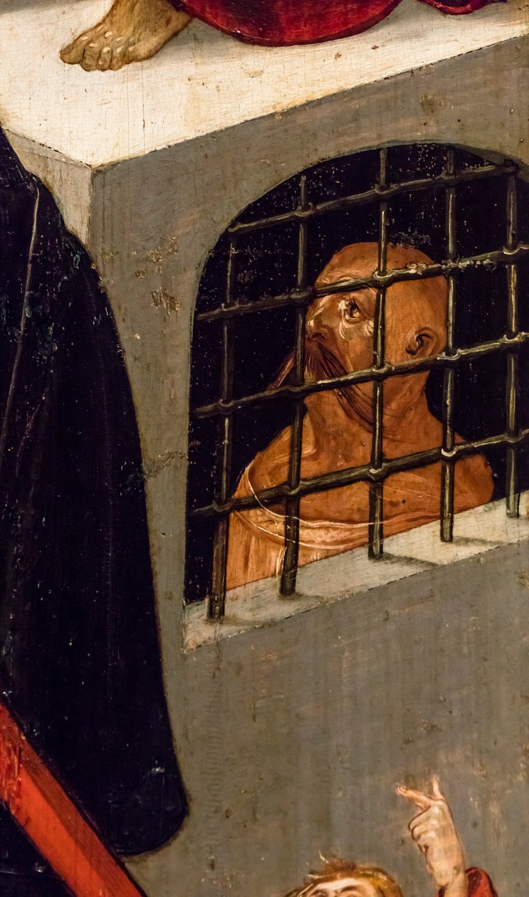 Ecce Homo, cerca de 1515 (Têmpera e óleo sobre madeira de coníferas) de Jerg Ratgeb