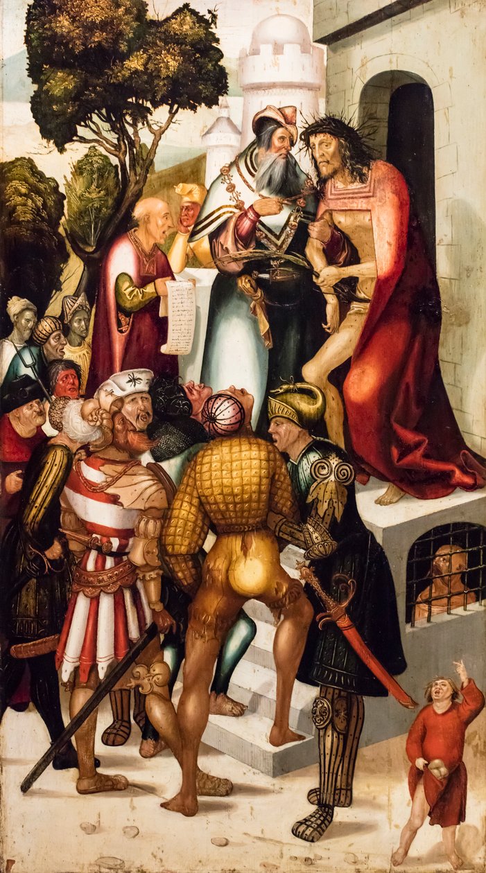Ecce Homo, cerca de 1515 (Têmpera e óleo sobre madeira de coníferas) de Jerg Ratgeb