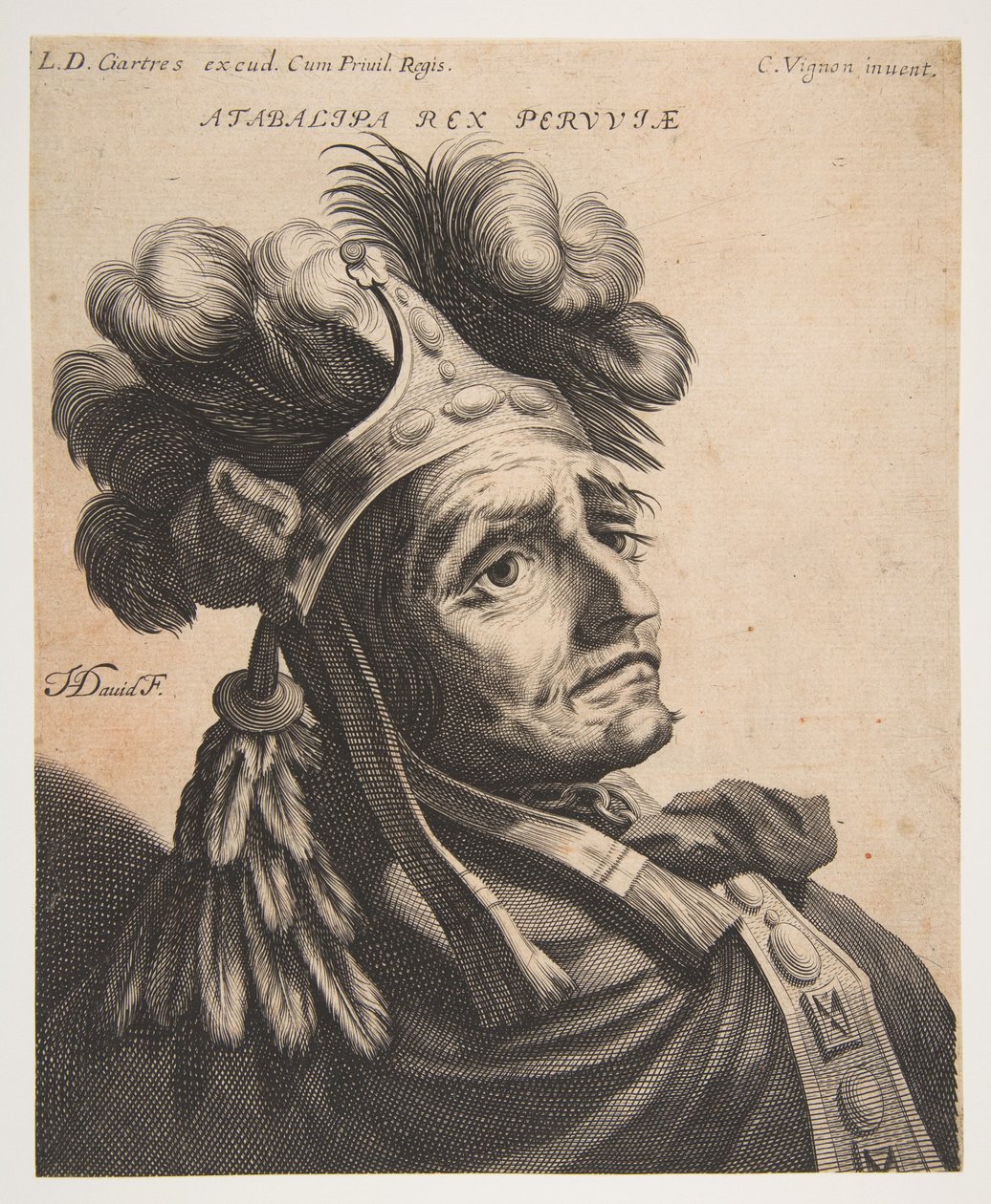 Atabalipa, Rei do Peru, c. 1634-37. de Jerôme David