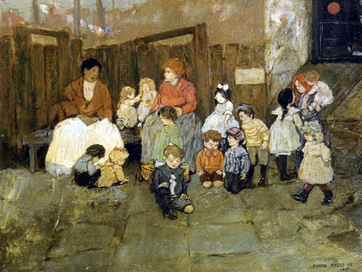 Crianças de rua, 1907 de Jerome Myers