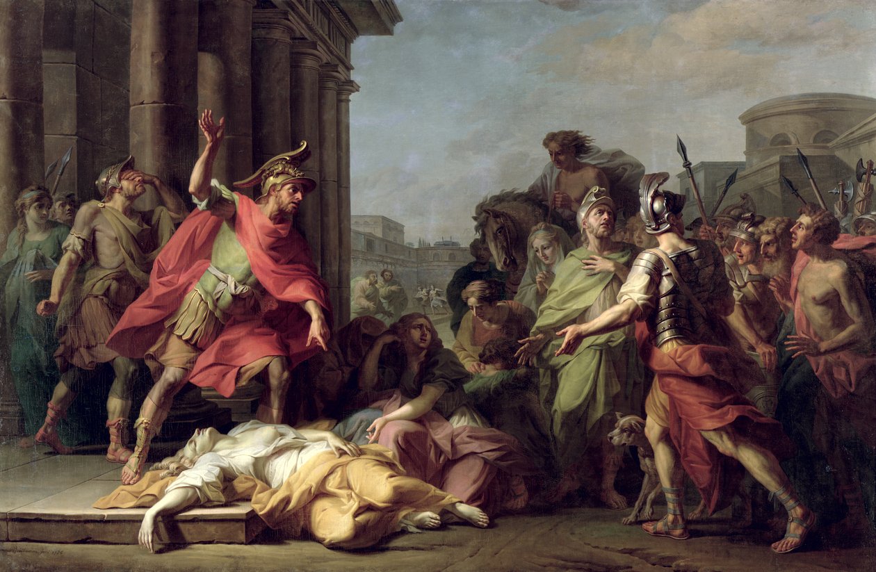 A morte de Lucretia, 1784 de Jerome Preudhomme
