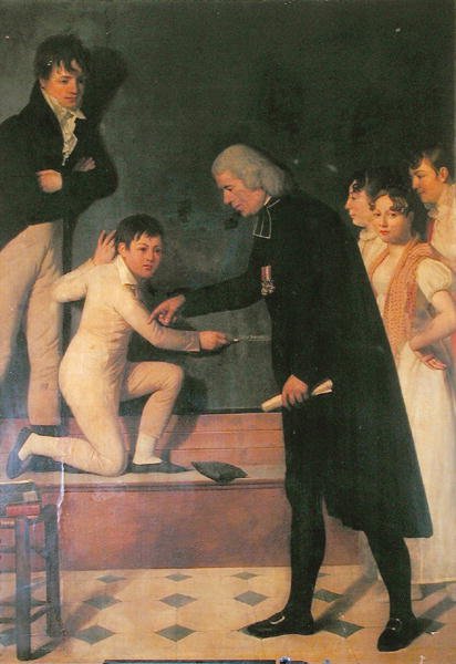 Abbe Roch-Ambroise Cucurron Sicard (1742-1822) Ensinar a linguagem gestual infantil (óleo sobre tela) de Jérôme Martin Langlois