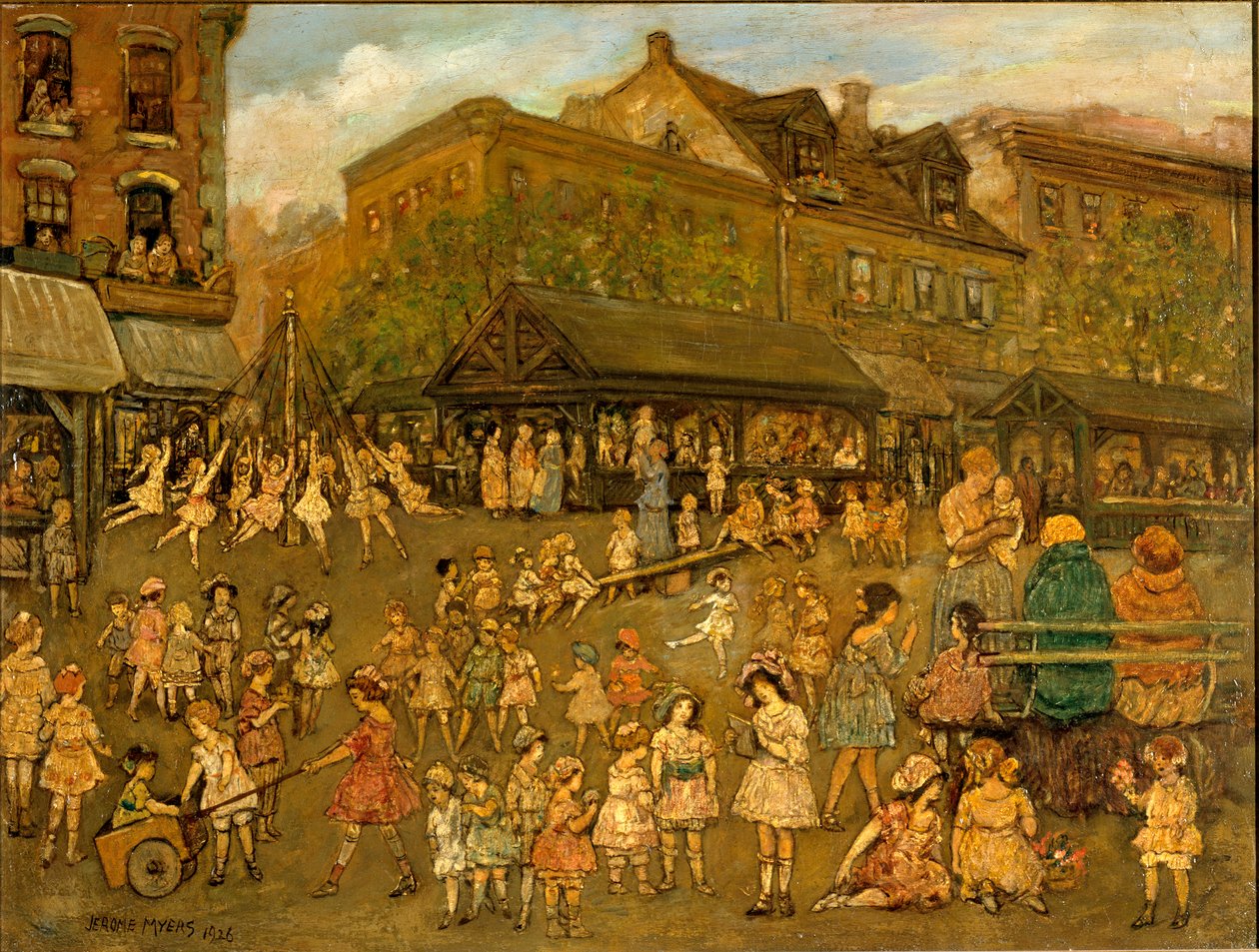 O Campo da Alegria, 1920. de Jerome Myers