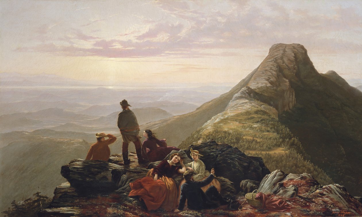 O partido tardio em Mansfield Mountain, 1858. de Jerome Thompson