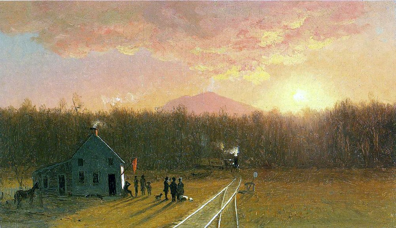 O trem da tarde, 1867 de Jervis McEntee