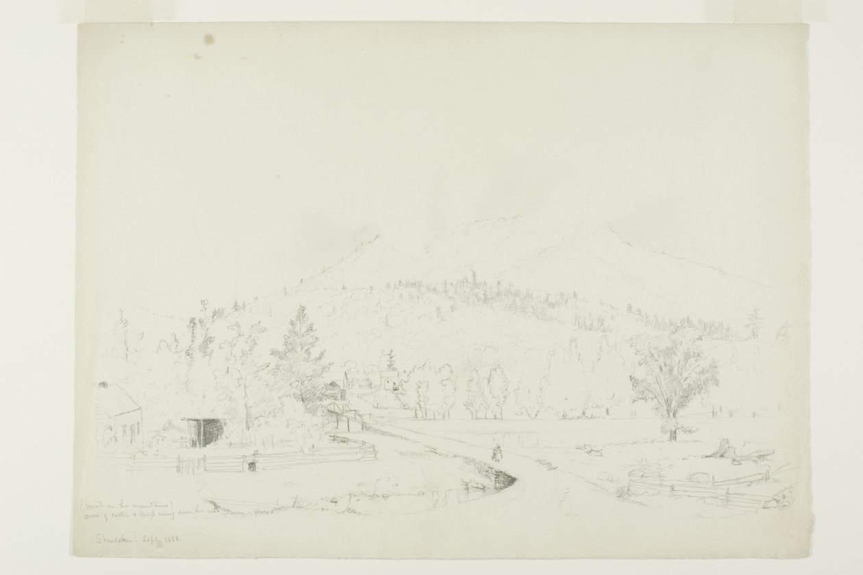 Névoa nas montanhas de Jervis McEntee