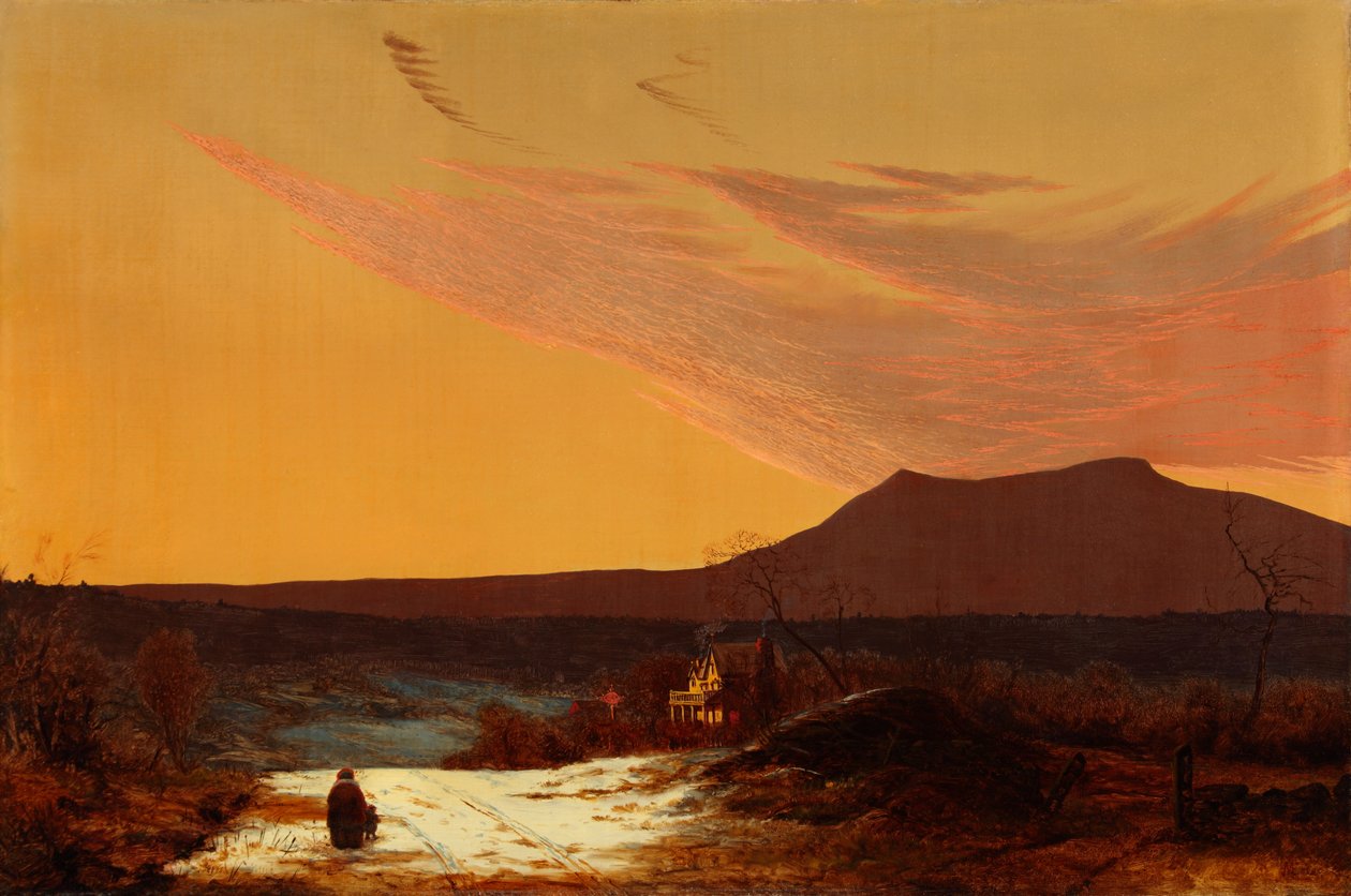 O Vale do Rio Hudson 1874 (Óleo sobre tela) de Jervis McEntee