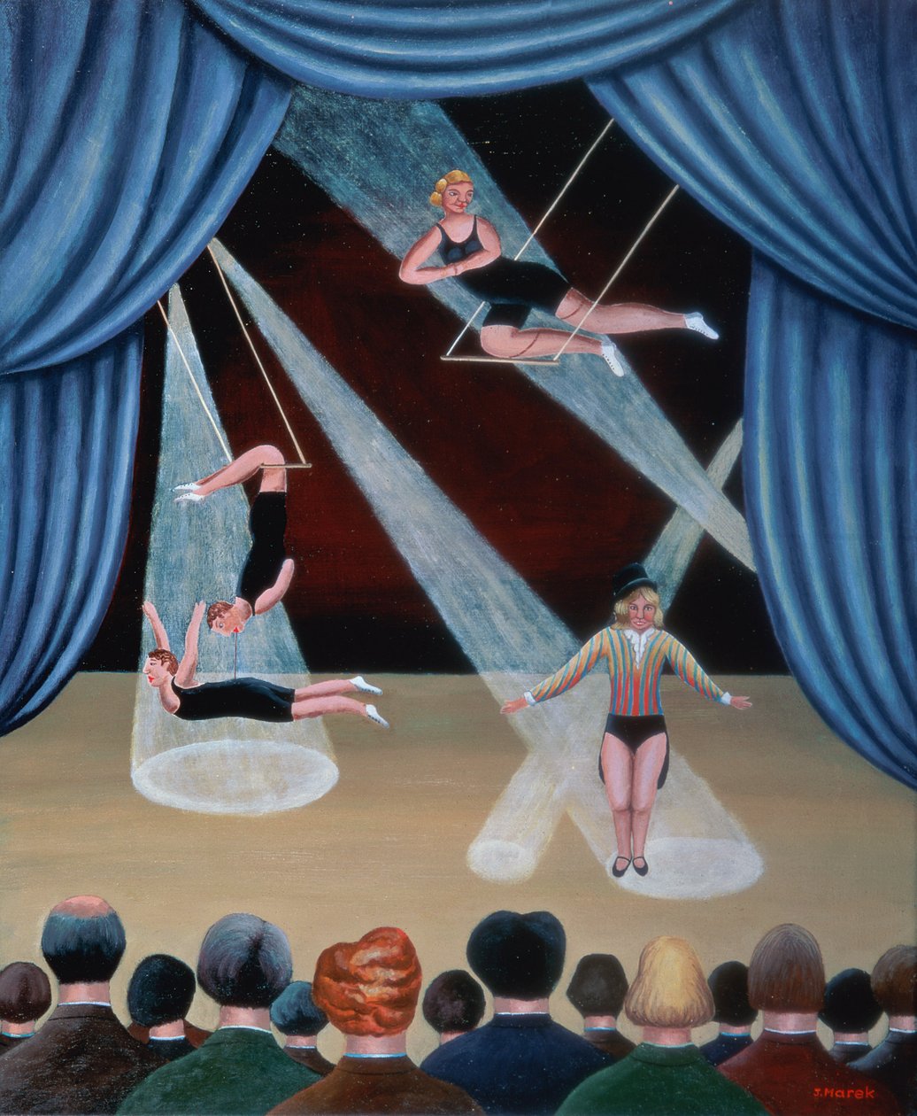 Acrobatas de circo de Jerzy Marek