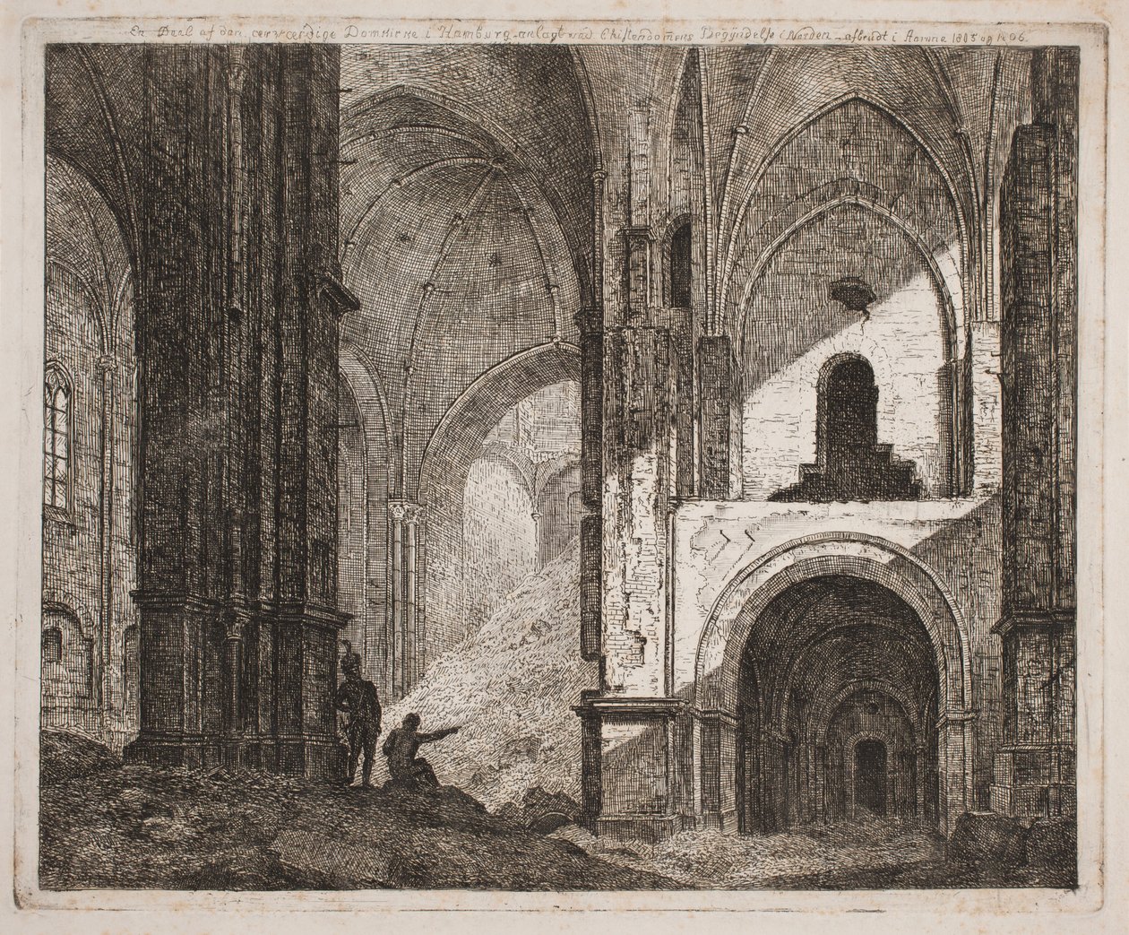Interior da mesma Ruína 1806 de Jes Bundsen
