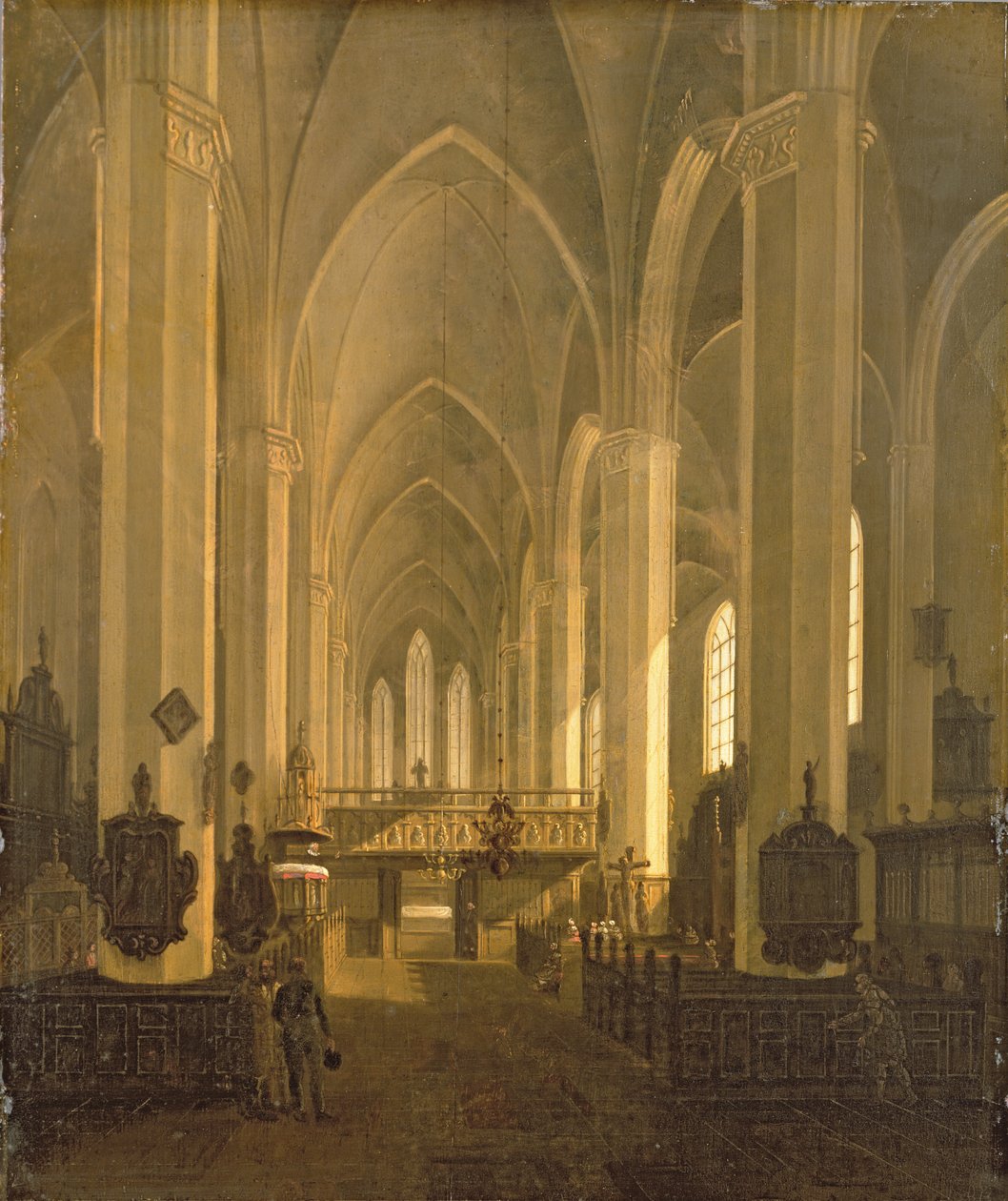 Vista interior, de, st. John&39;s, igreja, em, hamburgo de Jess Bundsen