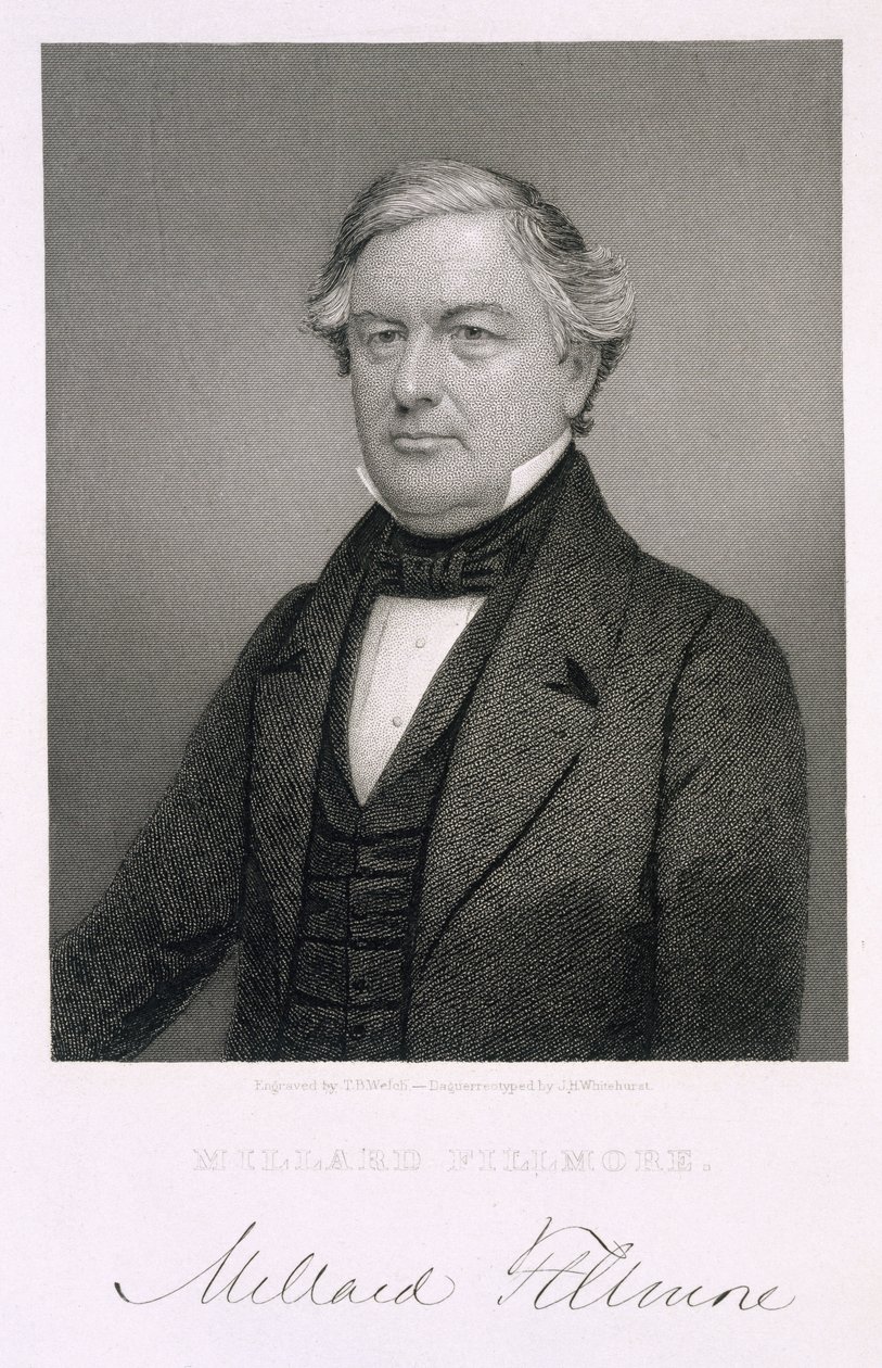 Millard Fillmore, gravado por Thomas B. Welch (1814-74) depois de um daguerreótipo de Jesse H. Whitehurst