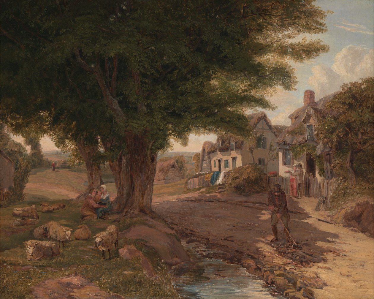 Cena da aldeia (possivelmente Colickey Green, Essex) de Jessica Landseer