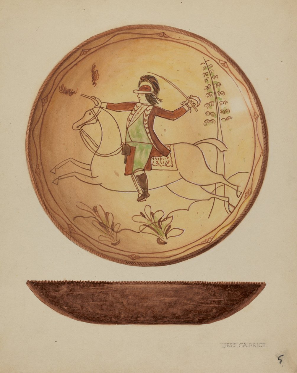 Pa. Placa de torta alemã, c. 1937. de Jessica Price