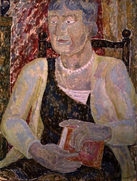 Retrato da Sra. Ody (óleo a bordo) de Jessica Stewart Dismorr