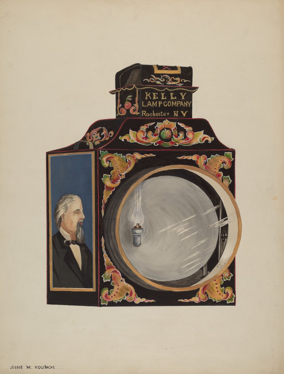 Farol da locomotiva de Jessie M. Youngs