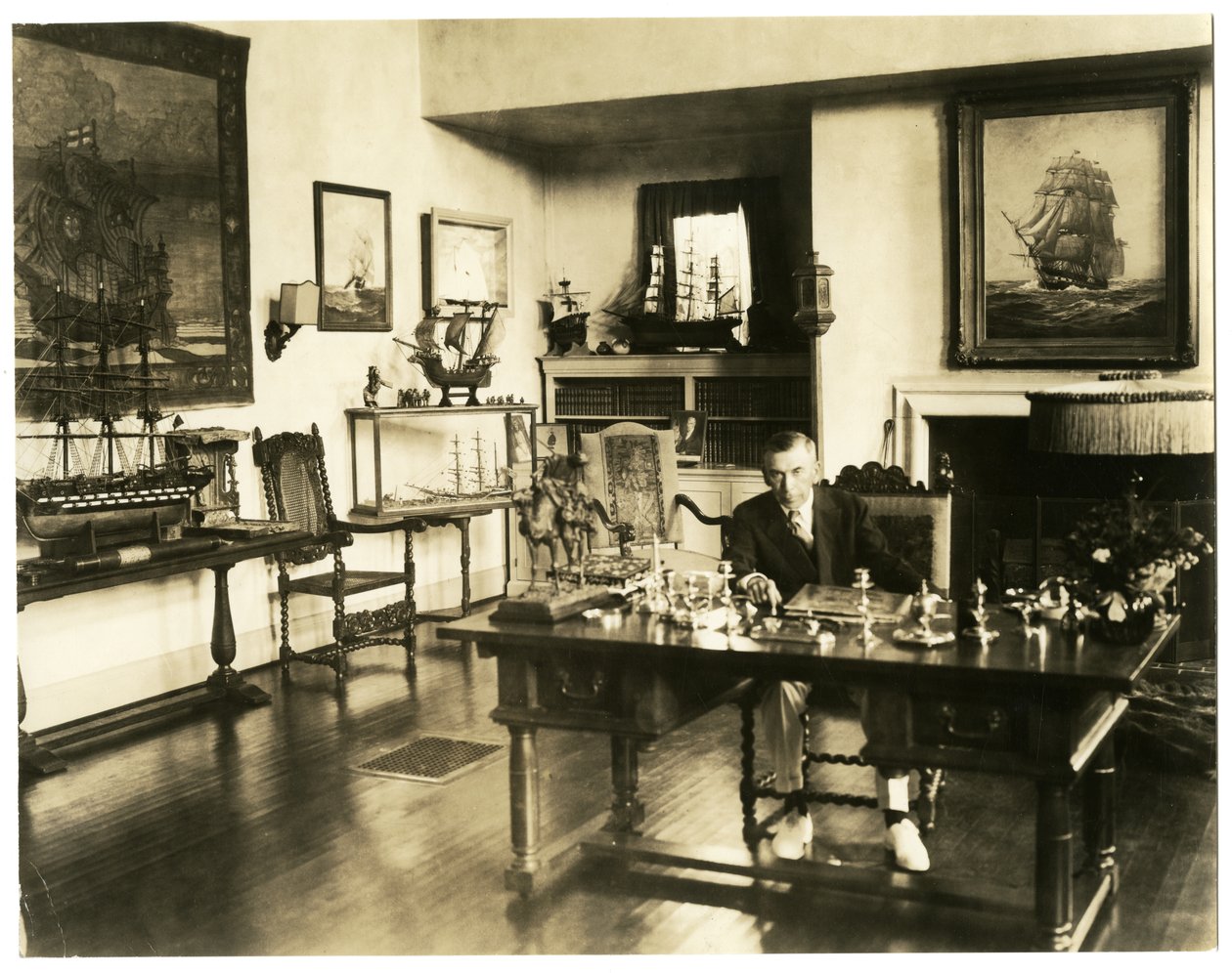 Booth Tarkington, c.1920-28 (foto em prata gelatina) de Jessie Tarbox Beals