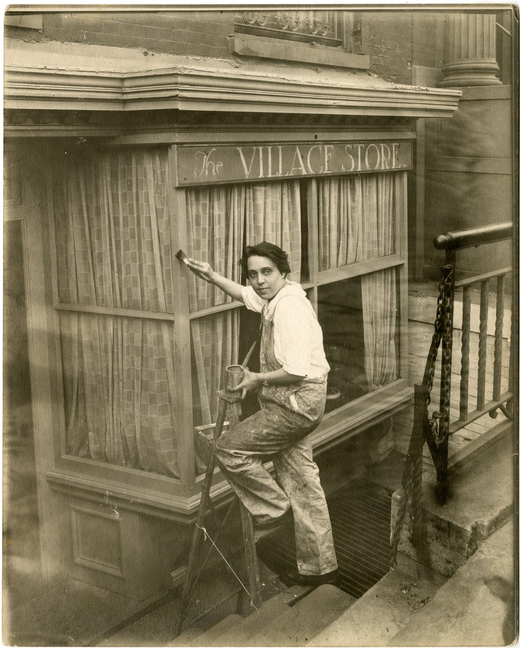 Charlotte Powell, Village Painter, c.1905-16 (foto em prata gelatina) de Jessie Tarbox Beals