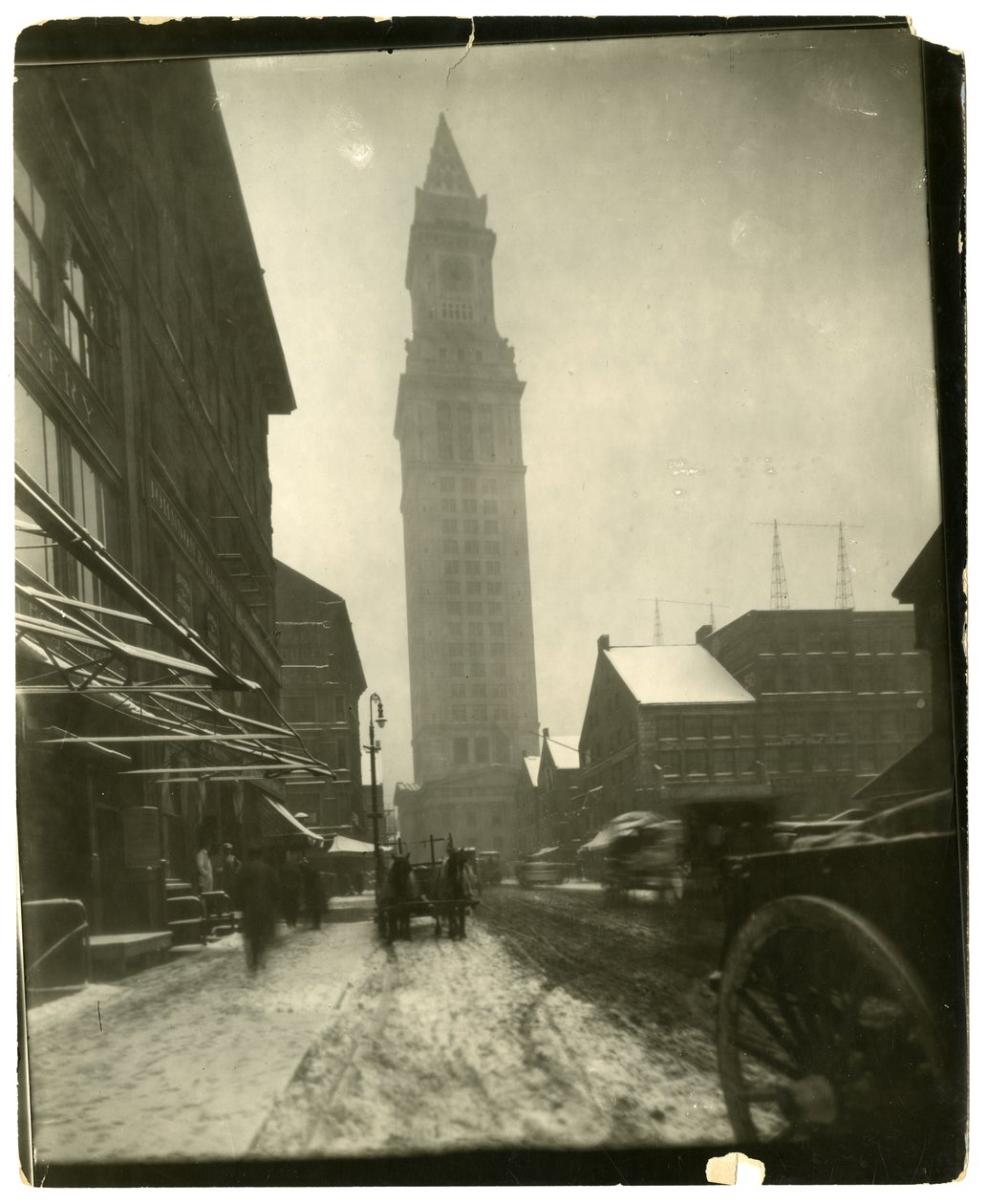 Custom House, Boston, EUA, c.1902-10 (foto em prata gelatina) de Jessie Tarbox Beals