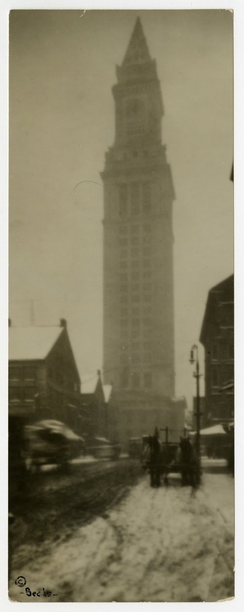 Custom House, Boston, EUA, c.1902-10 (foto em prata gelatina) de Jessie Tarbox Beals