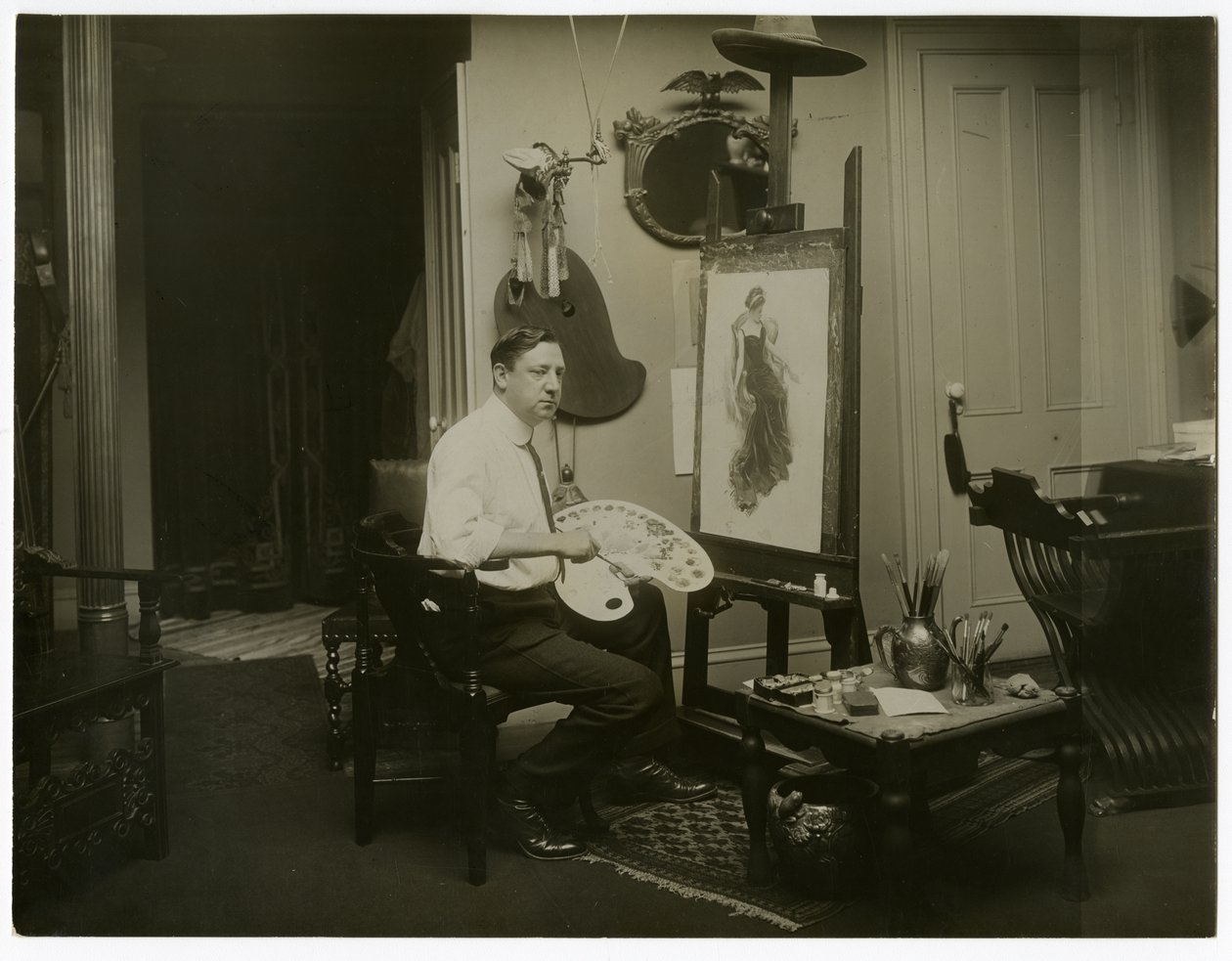 Harrison Fisher, c.1905-11 (foto gelatina prateada) de Jessie Tarbox Beals