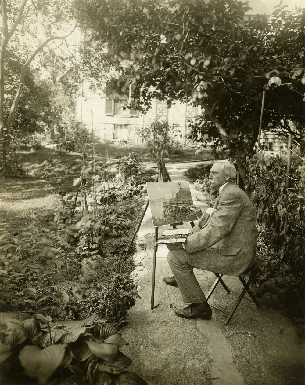 Harry Fenn, artista, c.1905-11 (foto em prata gelatina) de Jessie Tarbox Beals