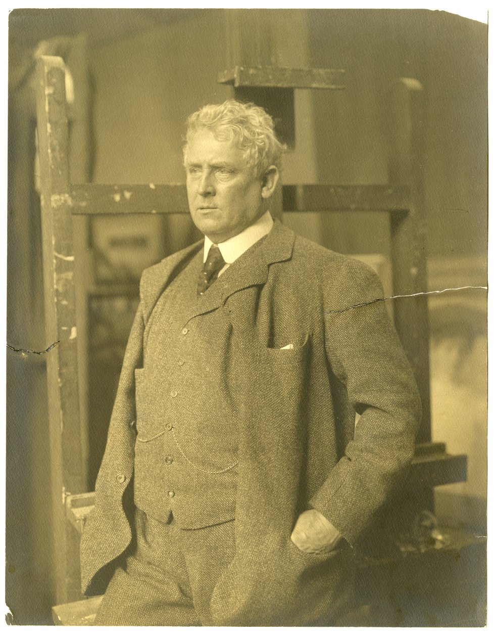 J Alden Weir, c.1905-19 (foto de gelatina de prata) de Jessie Tarbox Beals