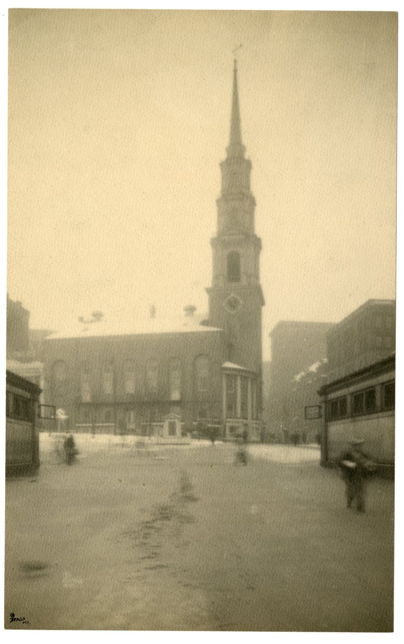 Park St Ch, Boston, EUA, c.1902-10 (foto em prata gelatina) de Jessie Tarbox Beals