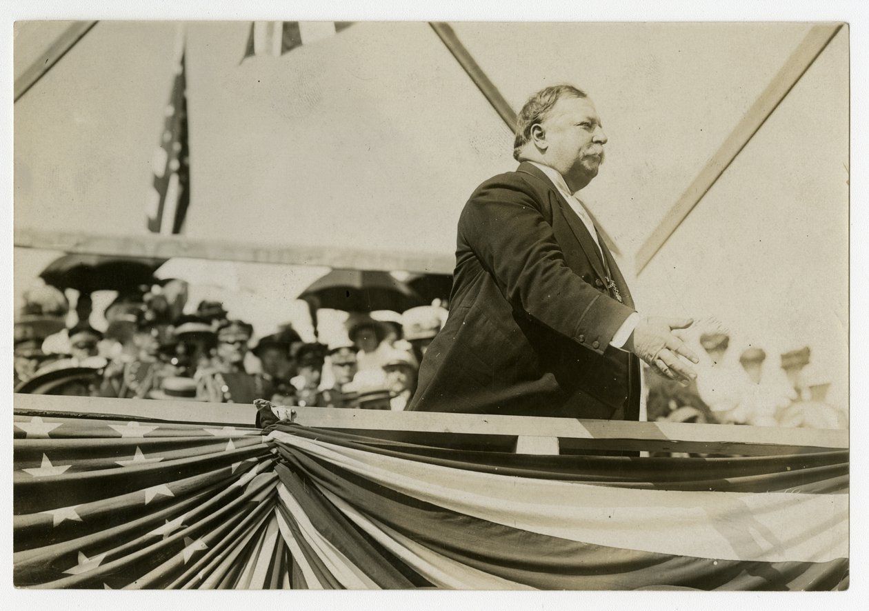 William Howard Taft, c.1908-12 (foto em prata gelatina) de Jessie Tarbox Beals