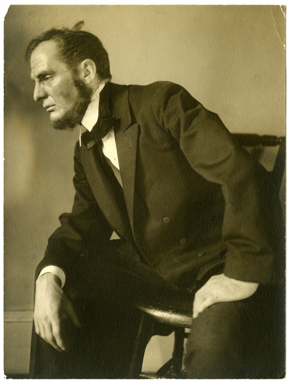 William Raoul do Liberal Club como Abraham Lincoln, c.1905-13 de Jessie Tarbox Beals