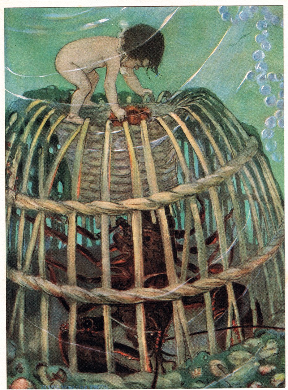 Tom e o vaso de lagosta, ilustração de 