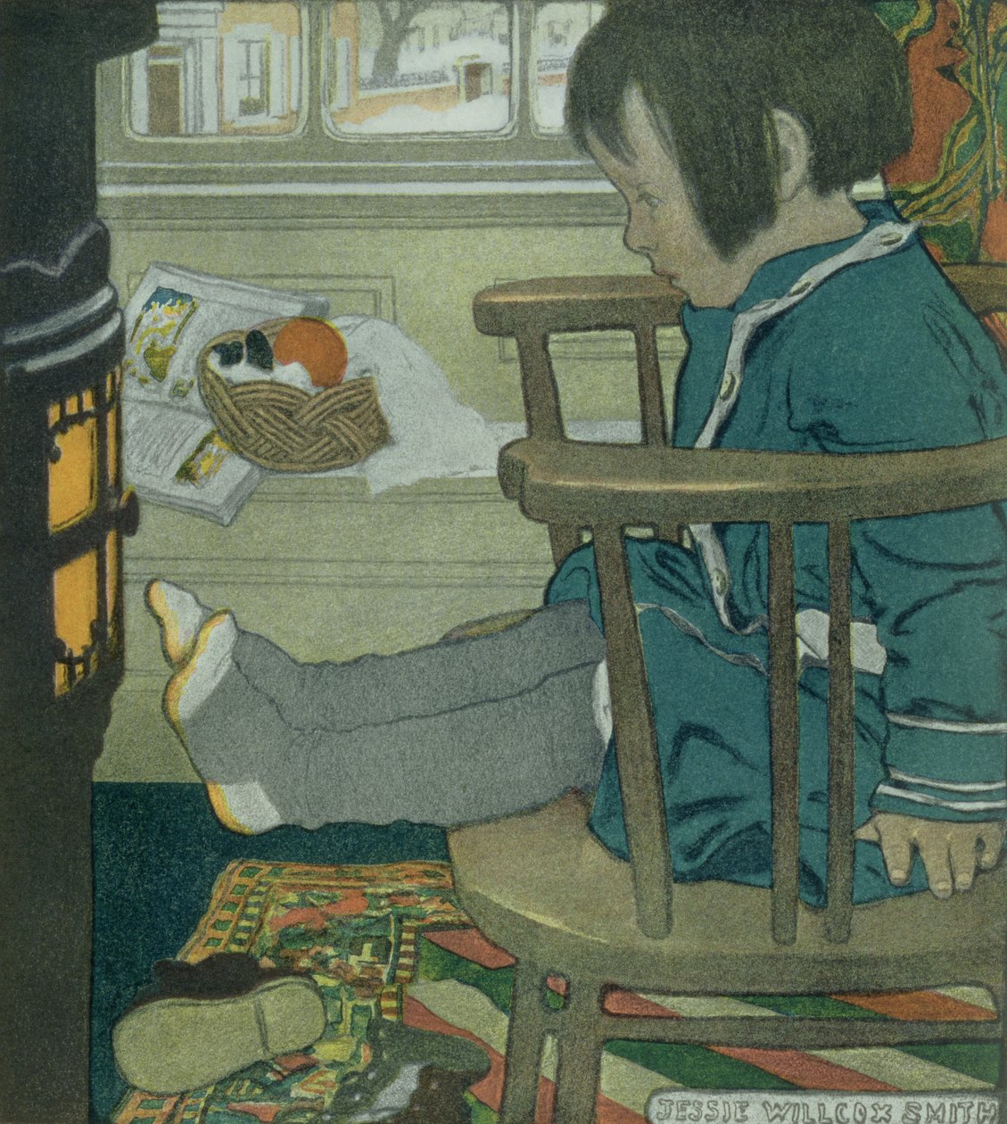 Pés molhados de Jessie Willcox Smith