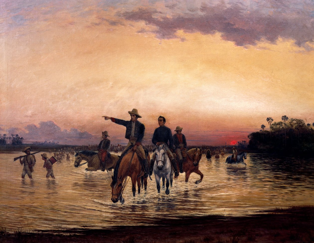 Simon Bolivar (1783-1830) e Francisco de Paula Santander (1792-1840), Colômbia de Jesus Maria Zamora