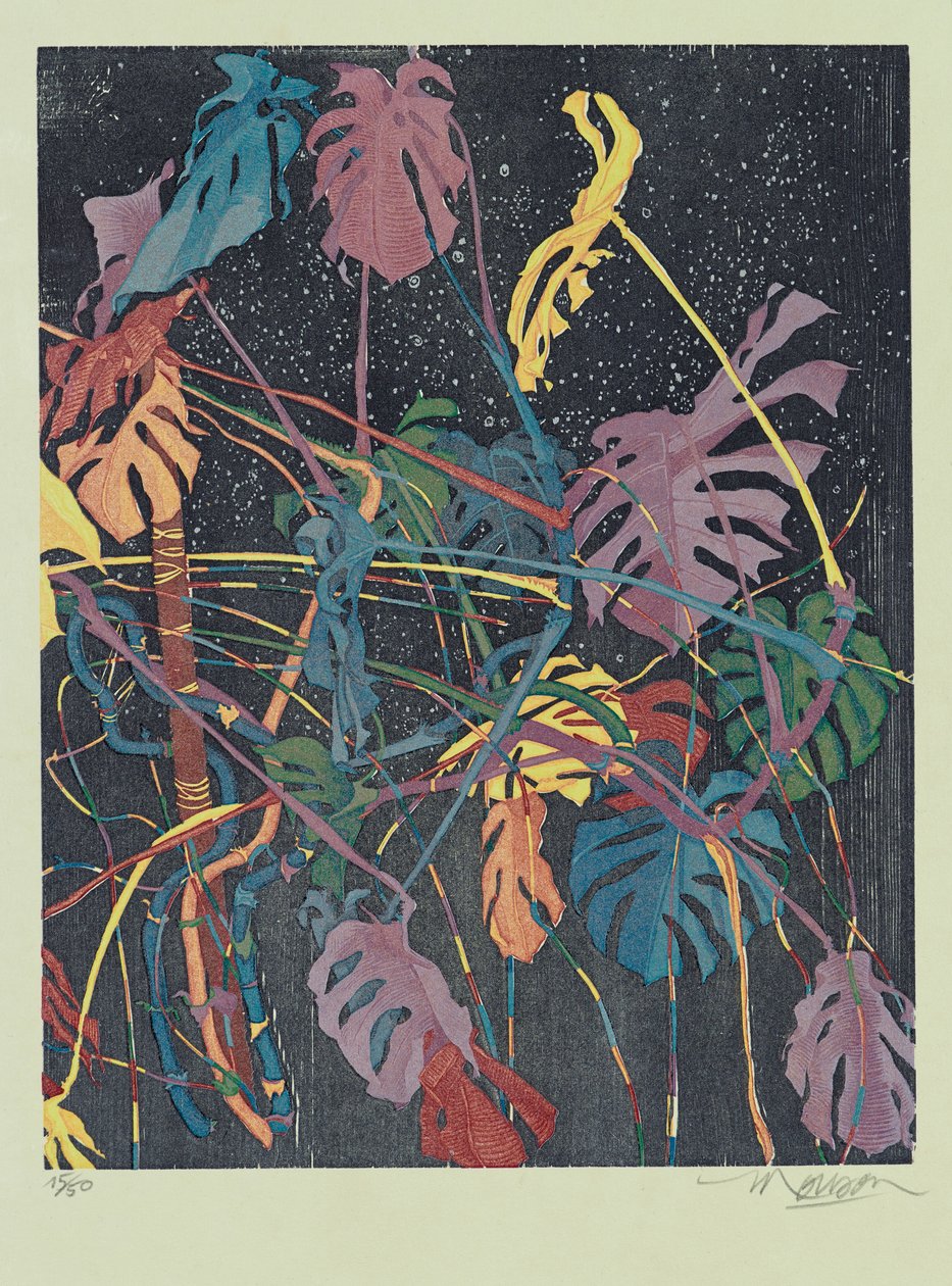 Díptico B, 2011 (xilogravura) de Jim Monson