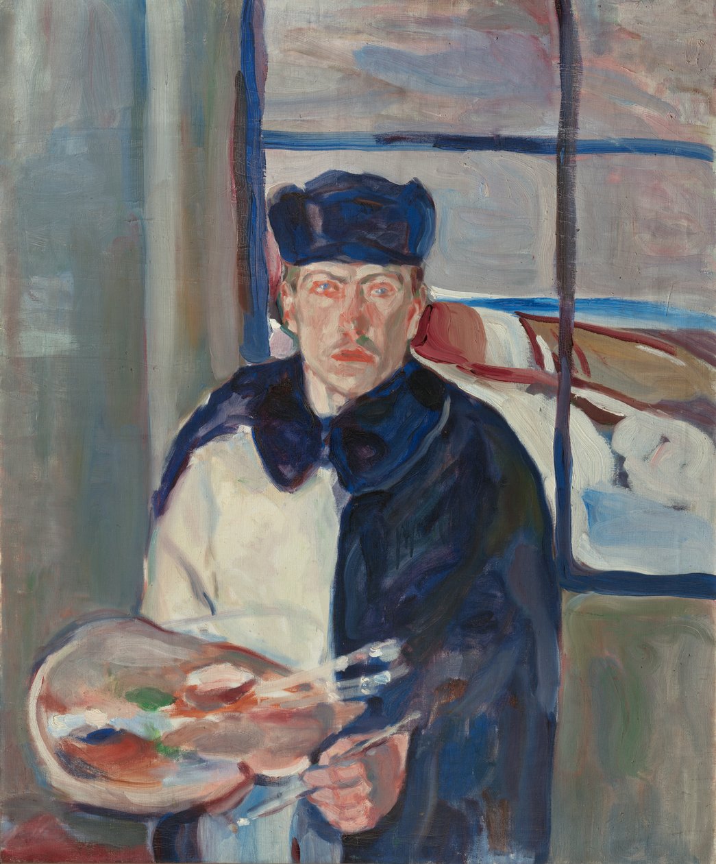 Autorretrato invernal, 1910-11 de Jindrich Prucha