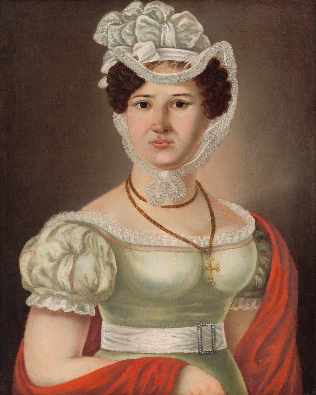 Retrato de uma jovem senhora - p. Maléterová de János  Rombauer