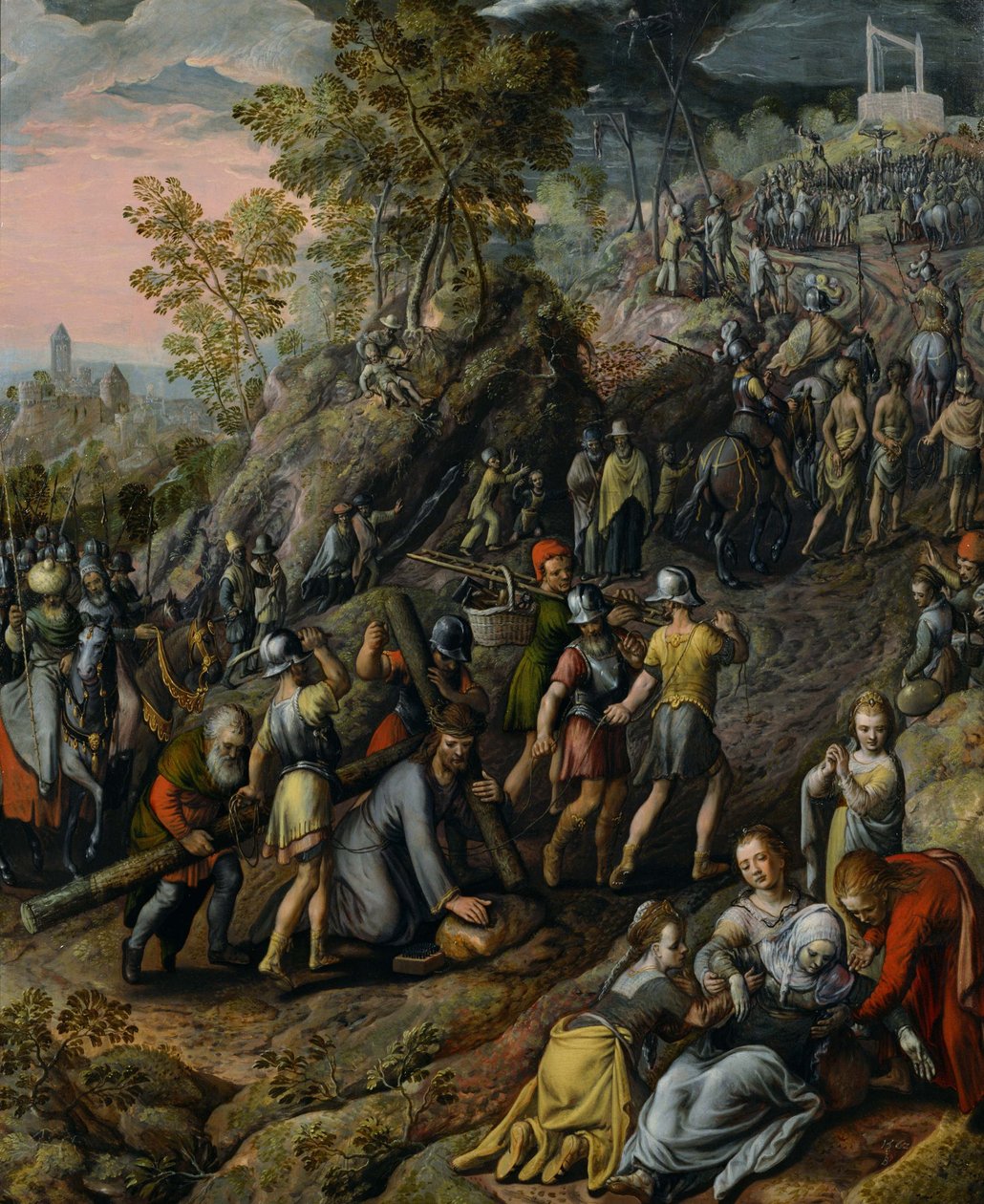 Cristo carregando a cruz de Joachim Beuckelaer
