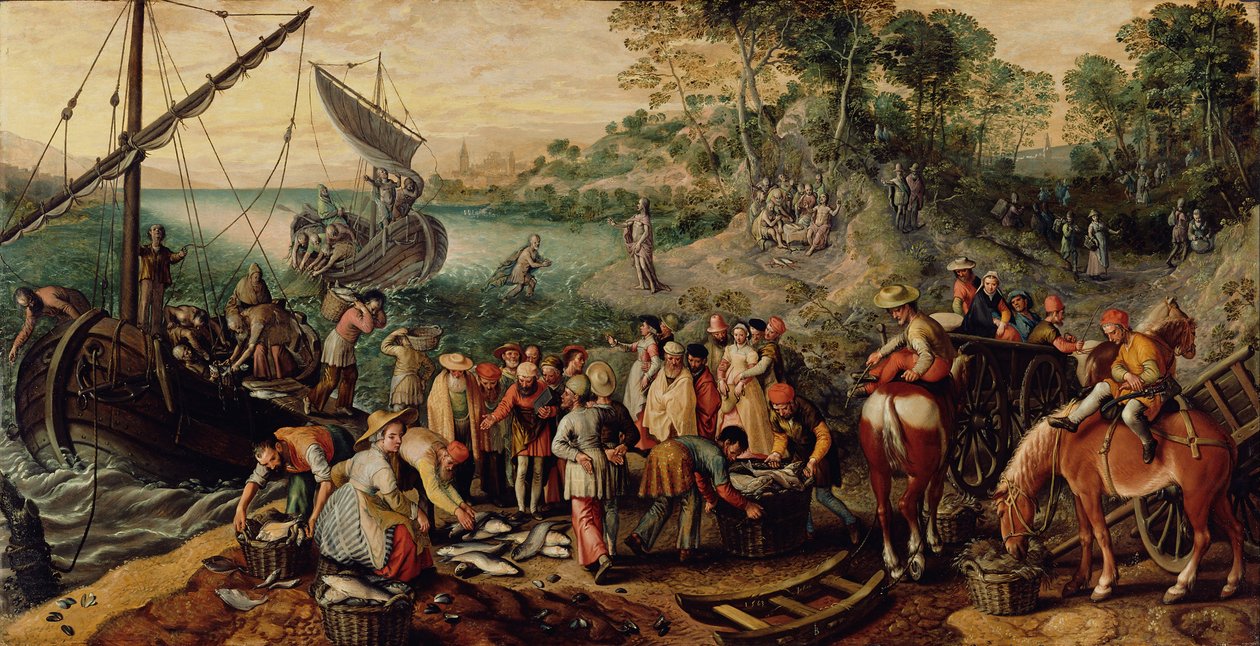 O projecto milagroso de peixes de Joachim Beuckelaer