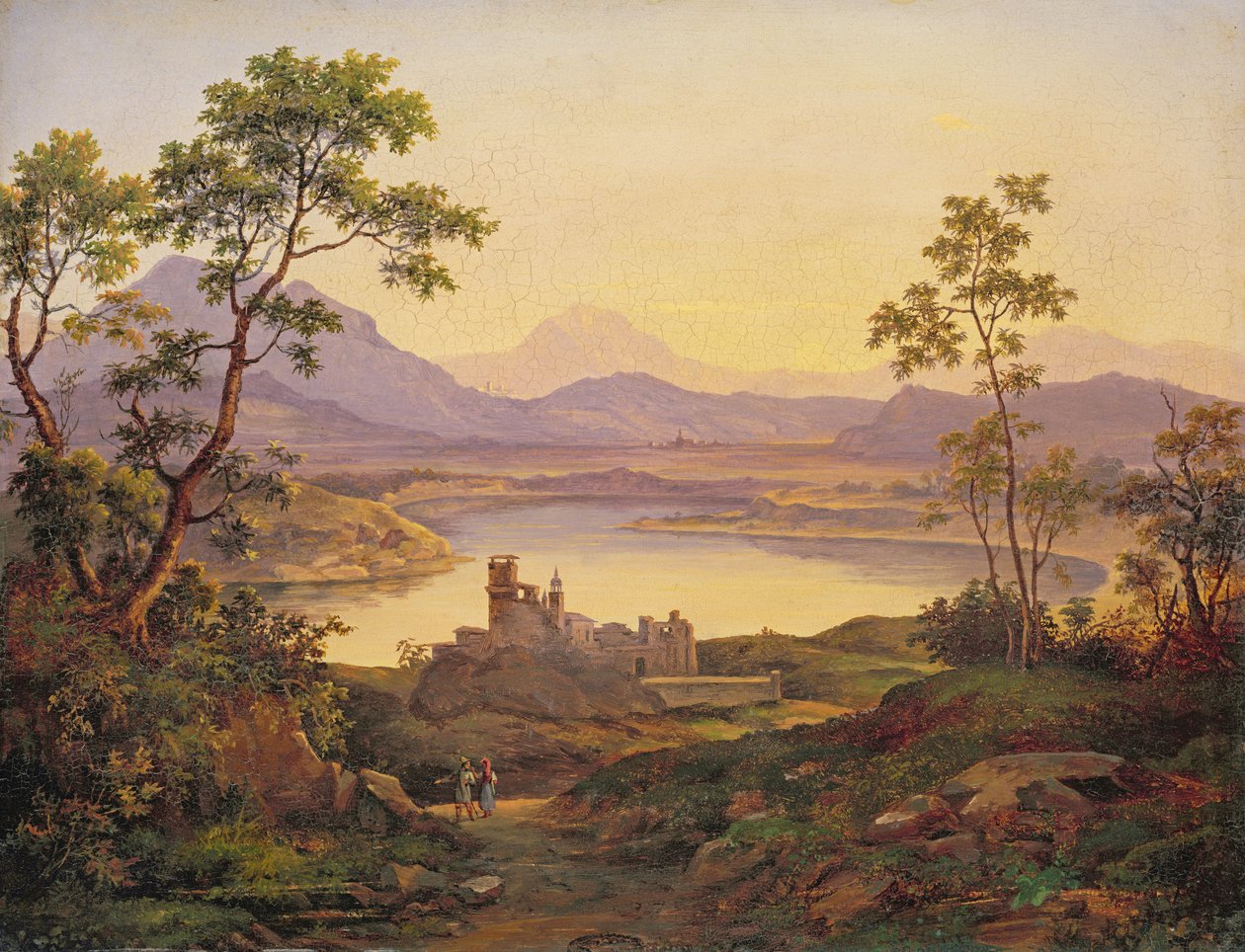 Paisagem italiana de Joachim Faber