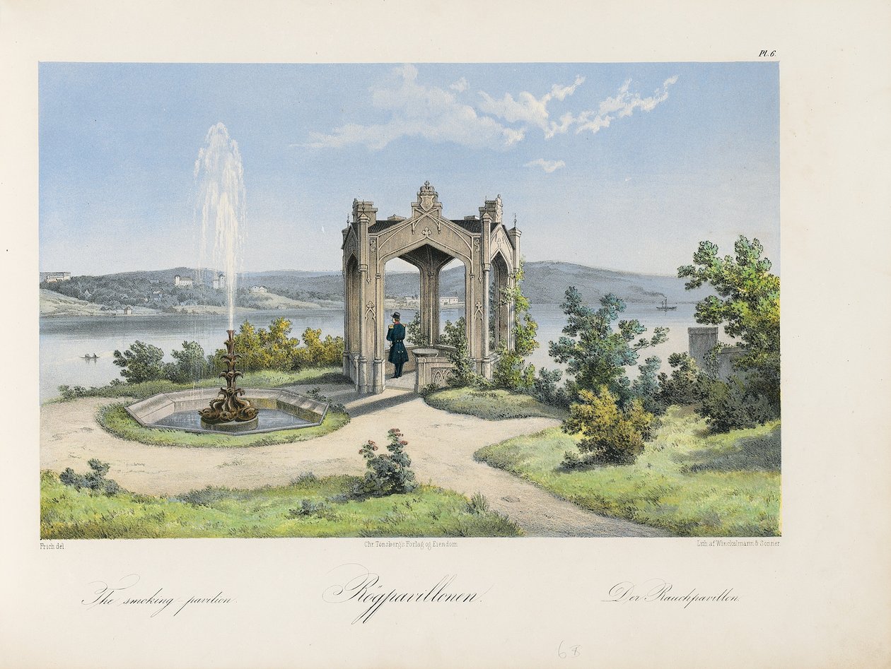 Pavilhão de fumantes Oscarshal, 1852 de Joachim Frich