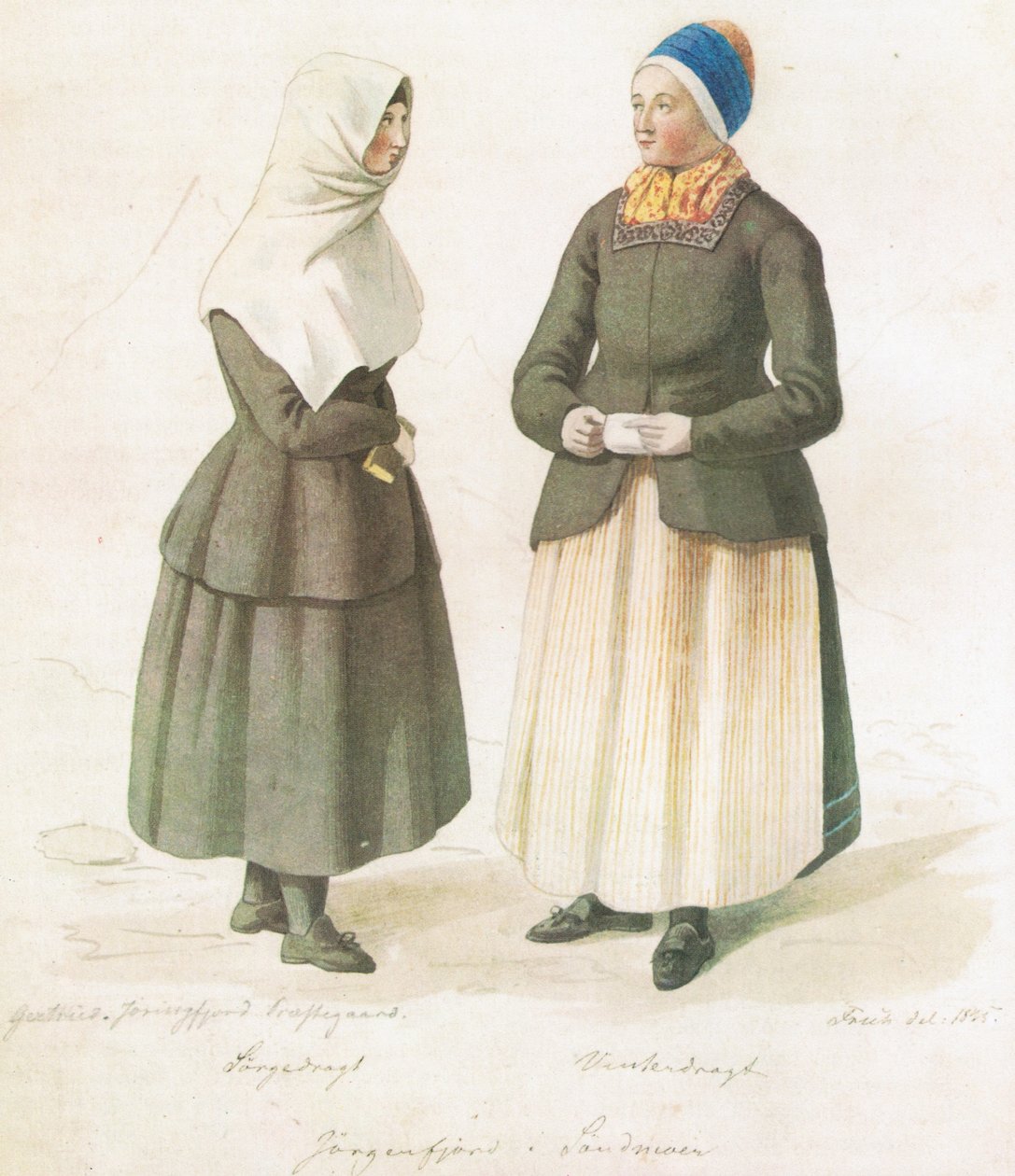 Vestido de inverno terno em Jørgenfjord em Søndmoer de Joachim Frich