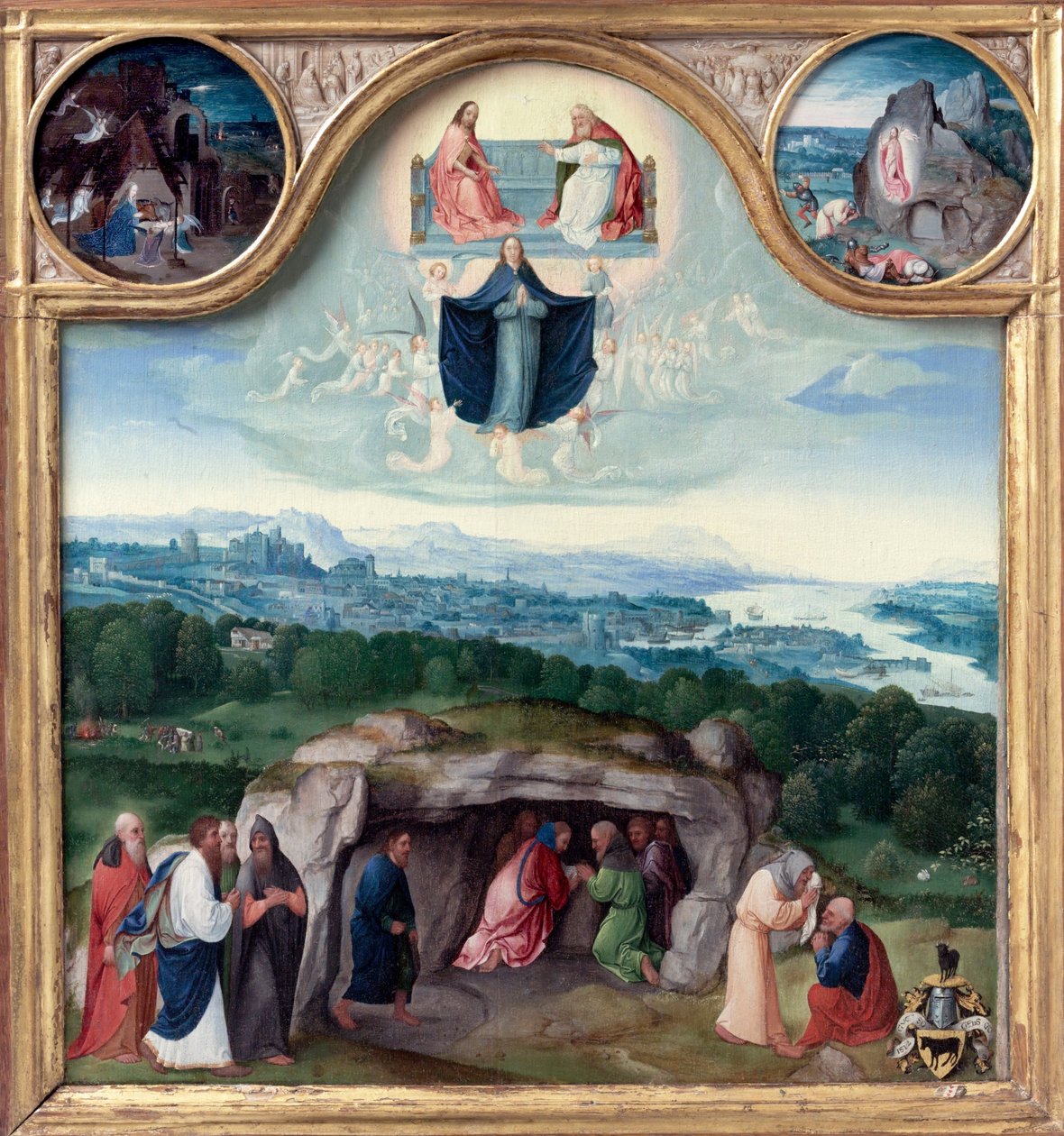 A Assunção da Virgem, com a Natividade, a Ressurreição, a Adoração dos Magos, o As ... de Joachim Patinir