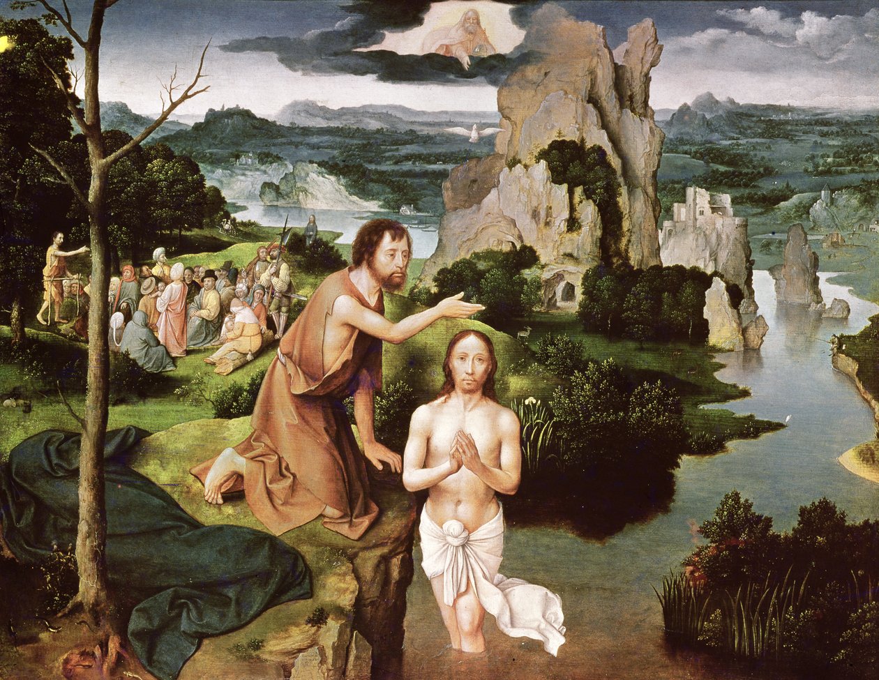 O batismo de Cristo, c.1515 de Joachim Patinir