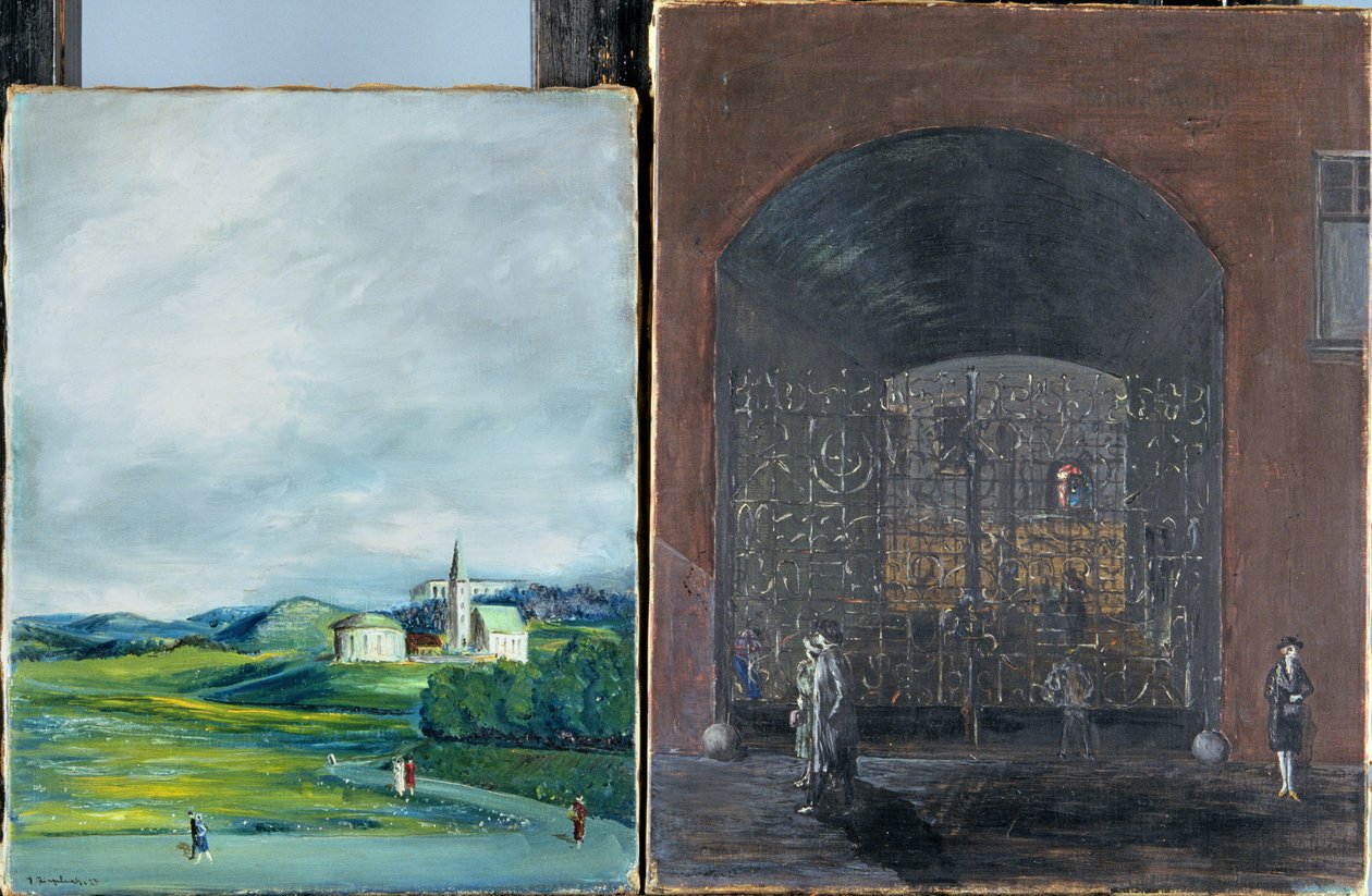 Paisagem e cena de rua de Joachim Ringelnatz