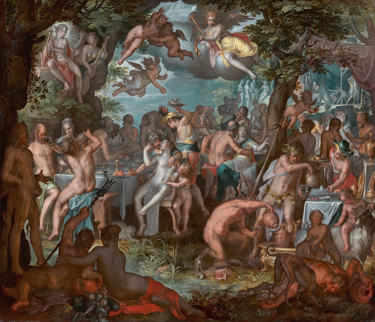 O casamento de Peleus e Thetis de Joachim Wtewael or Utewael