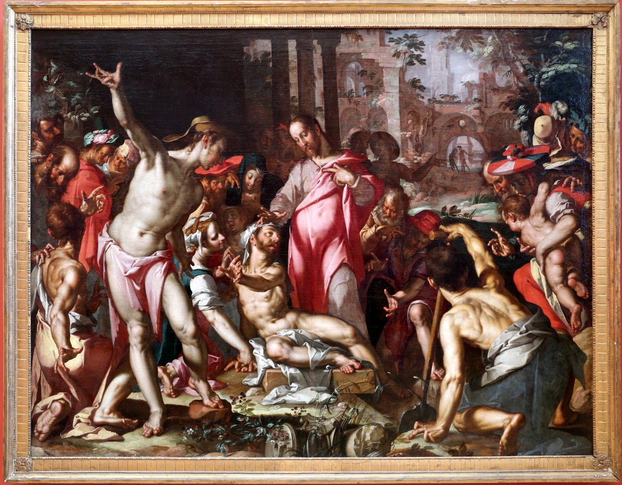 ressurreição de Lázaro de Joachim Wtewael or Utewael