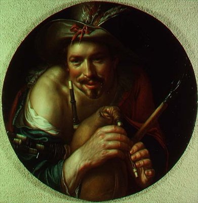 Gaitas de foles para camponeses de Joachim Anthonisz Uytewael